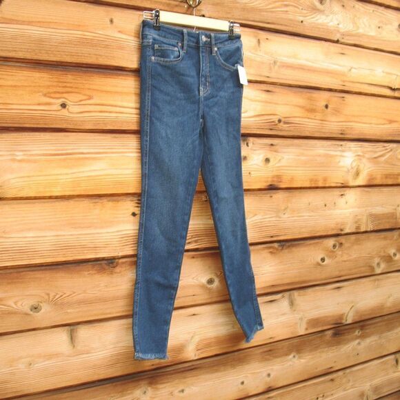 NWT Free People High Waist Raw Hem Skinny Jeans - Picture 4 of 10